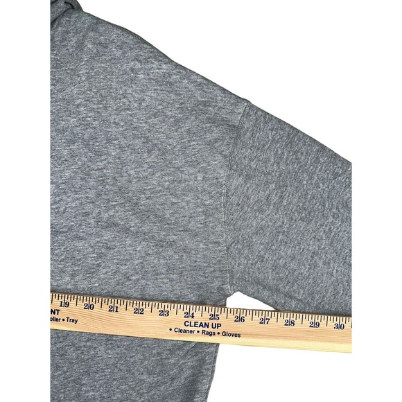 MONO B Sweatshirt Women's Size 1XL/2XL Grey Hooded Stretch Embroidered Lace - Picture 7 of 11